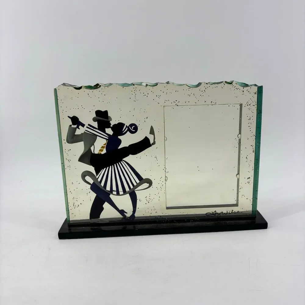 Rhythem by Ty Wilson Lindy Hop No. 6145 Picture Frame Dancers 3D Lucite
